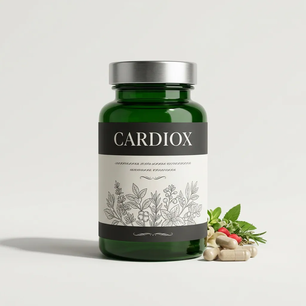 CardioX heart supplement with plant extracts and vitamins bottle by The Everly Nutrition